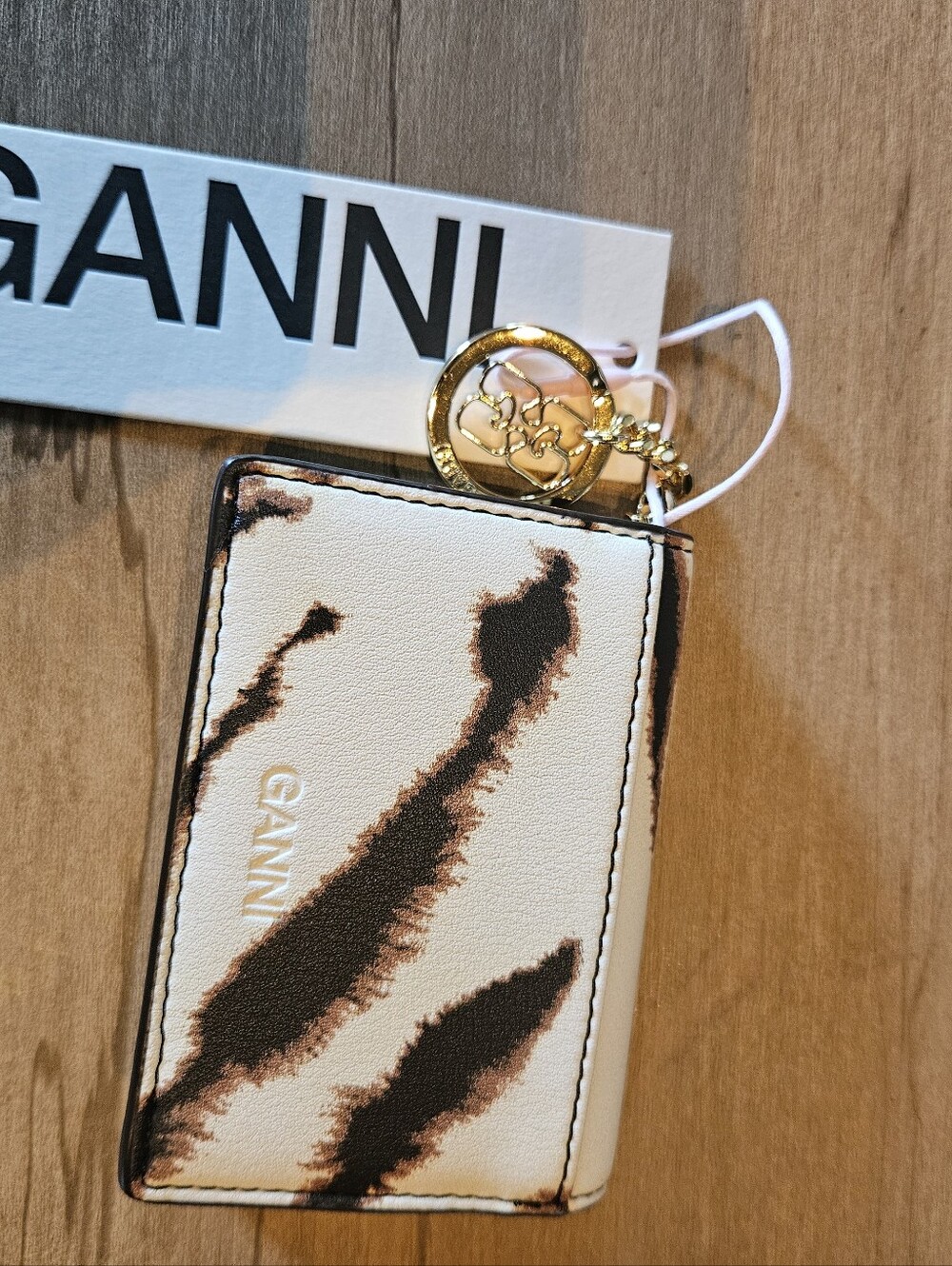 NWT - Bou Card Holder / Wallet With Flap in Zebra